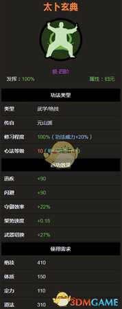 《太吾绘卷》元山派绝技功法-太卜玄典