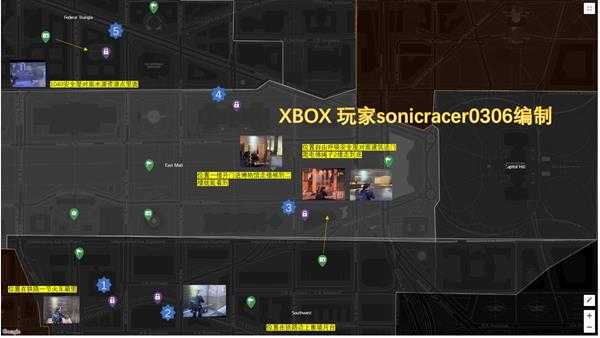 《全境封锁2》4种势力箱子位置分布图