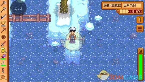 《星露谷物语》矿洞湖钓鱼点分享