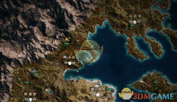 《刺客信条：奥德赛》赫菲斯托斯的工坊位置