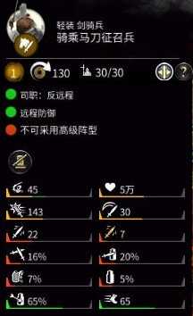 《全面战争：三国》骑乘马刀征召兵兵种介绍