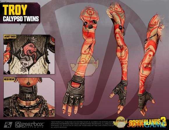 《无主之地3》反派Calypso双胞胎设定一览