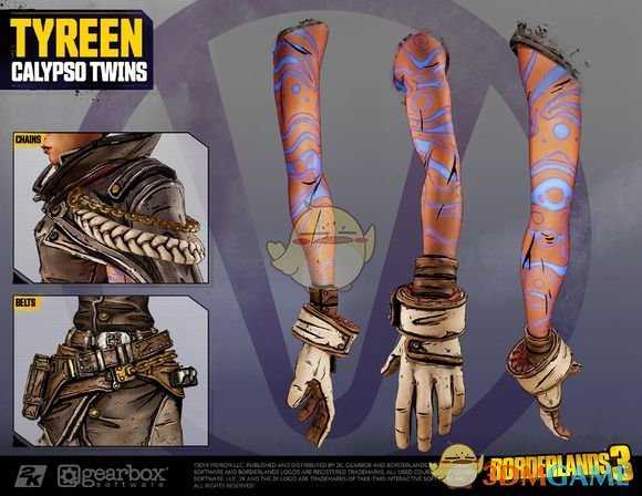 《无主之地3》反派Calypso双胞胎设定一览