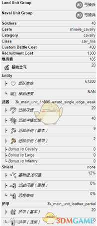 《全面战争：三国》猎骑兵属性介绍