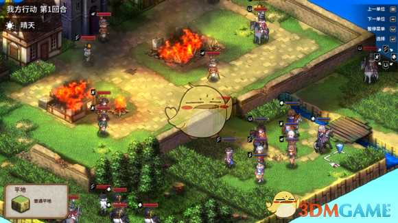 《圣女战旗》第五章无战败五回合双宝箱攻略