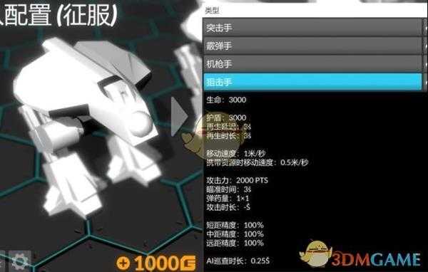 《角斗机甲》狙击手定位及面板介绍