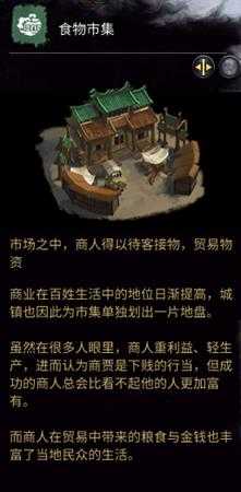 《全面战争：三国》食物市集相关介绍