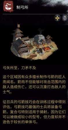 《全面战争：三国》制弓所相关介绍