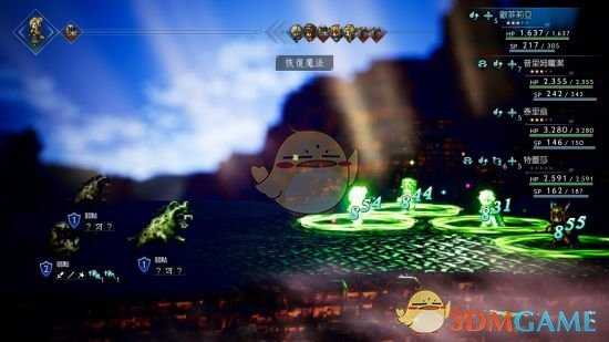 《歧路旅人》技能加血量受影响要素测试