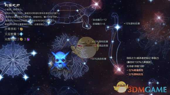 《恐怖黎明》星座刺客之刃属性详解