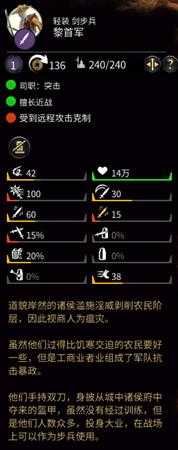 《全面战争：三国》兵种使用武器数值分析——双剑