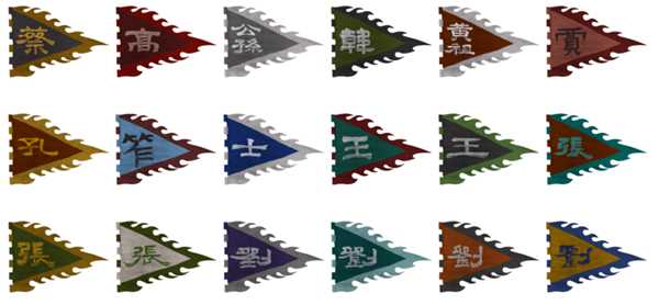 《全面战争：三国》18路诸侯势力旗帜分享一览