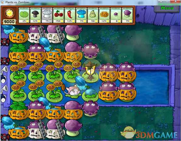 《植物大战僵尸》后退无炮阵型详解