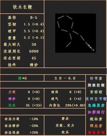《太吾绘卷》长鞭武器种类分析大全