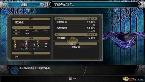 《赤痕：夜之仪式》088号巨型蝙蝠属性分享