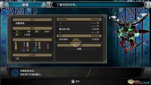 《赤痕：夜之仪式》102号恶魔贵族属性分享