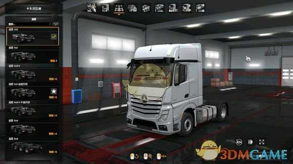 《欧洲卡车模拟2》4X2卡车底盘选用和特点介绍