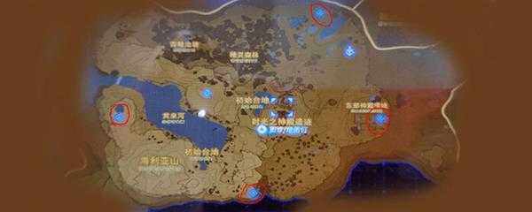 塞尔达四座神庙在哪