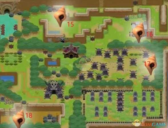 《塞尔达传说：织梦岛》可湖霖平原+塔巴林地+坟场贝壳位置介绍