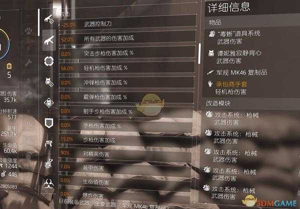 《全境封锁2》TU6机枪套配装指南