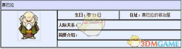 《牧场物语：重聚矿石镇》赛巴拉人物介绍
