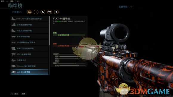 《使命召唤16：现代战争》满级M4配件一览