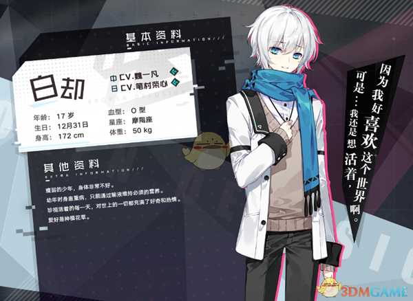 《妄想破绽》白劫人物介绍