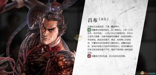 《三国志14》吕布人物背景介绍