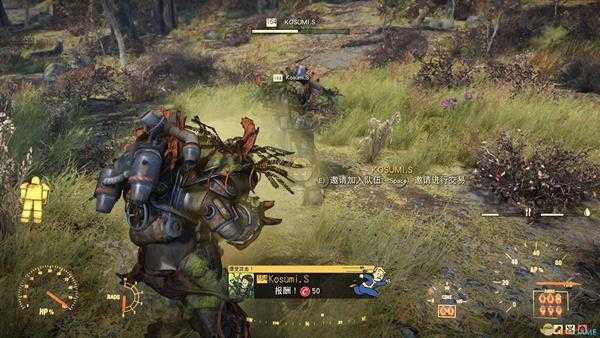 《辐射76》绞杀藤动力甲霰弹枪pvp实战伤害效果实测