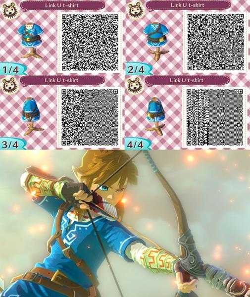 《集合啦!动物森友会》塞尔达衣服二维码