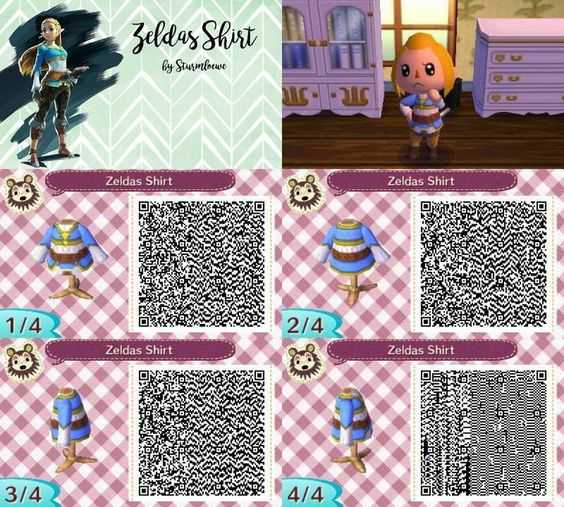 《集合啦!动物森友会》塞尔达衣服二维码