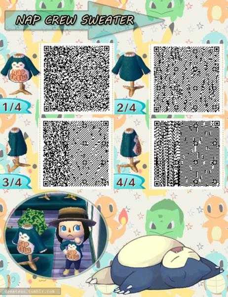 《集合啦!动物森友会》宝可梦衣服二维码