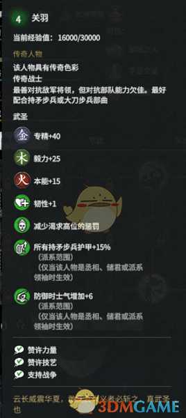 《全面战争：三国》关羽强度分析