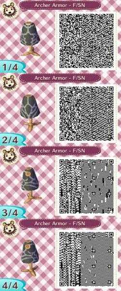 《集合啦！动物森友会》Fate衣服二维码