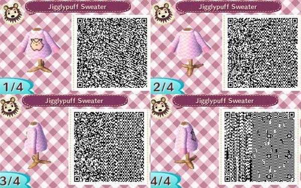 《集合啦!动物森友会》宝可梦衣服二维码