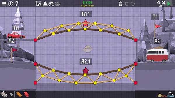 《桥梁建筑师2》松林山峰检查点攻略