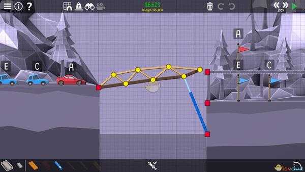《桥梁建筑师2》松林山峰液压管理攻略