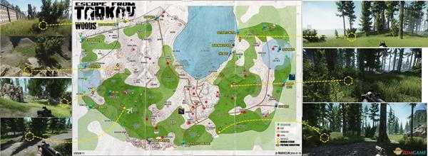 《逃离塔科夫》森林地区全地下桶位置分享