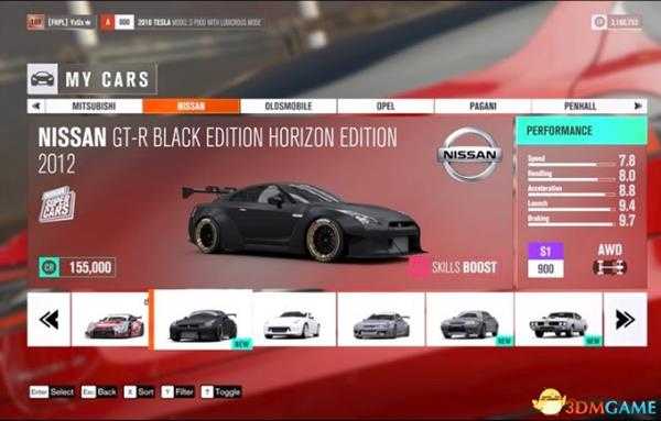 极限竞速：地平线3 全车辆列表+各等级车辆分析推荐