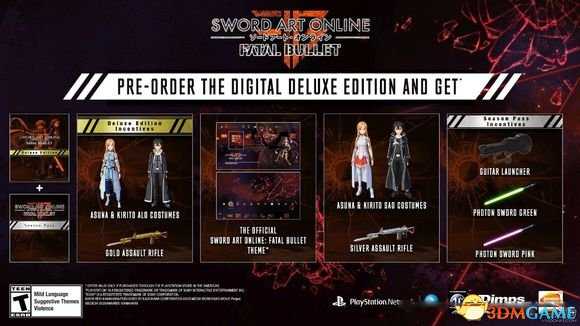 刀剑神域夺命凶弹各平台特典内容介绍