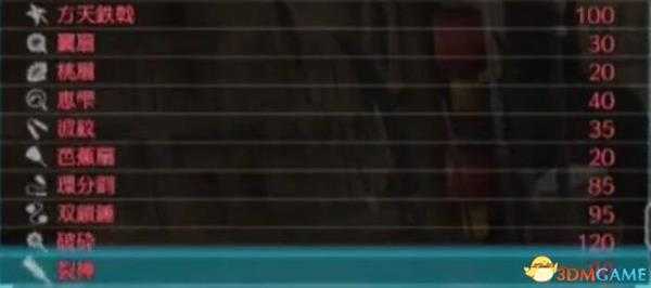 真三国无双8武器属性技能一览