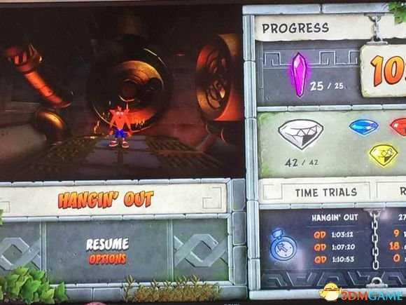 古惑狼三部曲二代隐藏关最后一个totally fly解锁