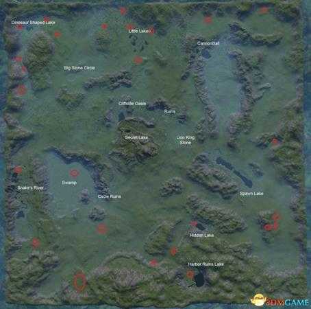 The Isle全地图和标志及各地点介绍