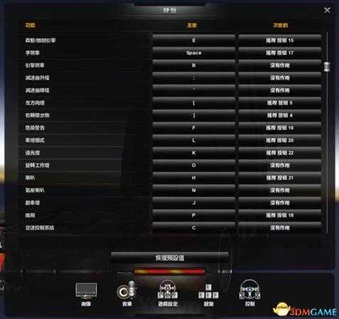 欧洲卡车模拟2罗技G27个人设置方法