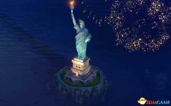 文明6迭起兴衰自由女神像建造动画