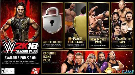 WWE2K18豪华版及全DLC内容介绍