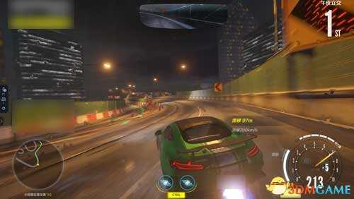 蜿蜒曲折的高速赛道，极品飞车OL午夜立交赛道跑法