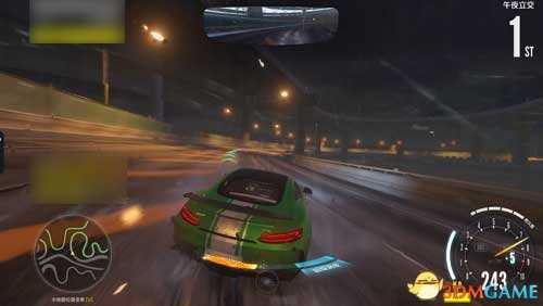 蜿蜒曲折的高速赛道，极品飞车OL午夜立交赛道跑法