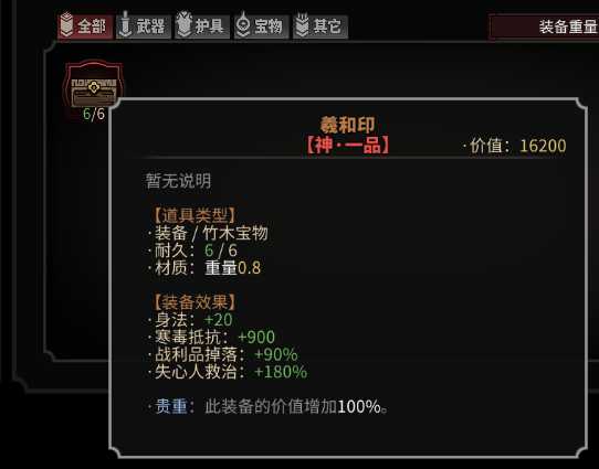 《太吾绘卷》全传家宝作用一览