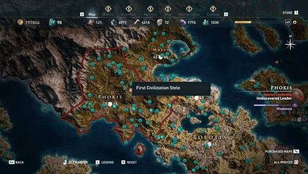 《刺客信条：奥德赛》全区域22处技能点分布一览